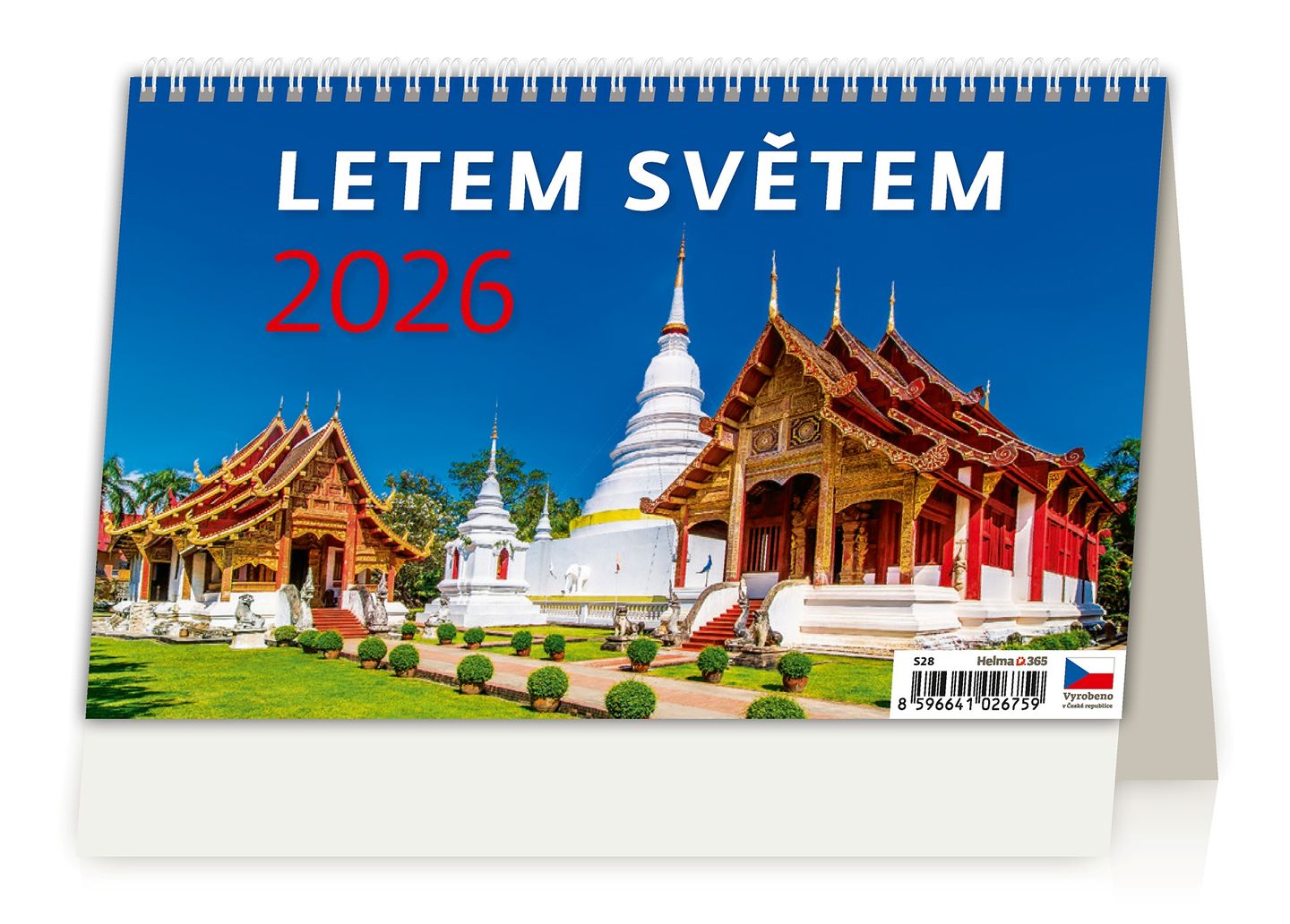 Kalendář stolní 2026 - Letem světem