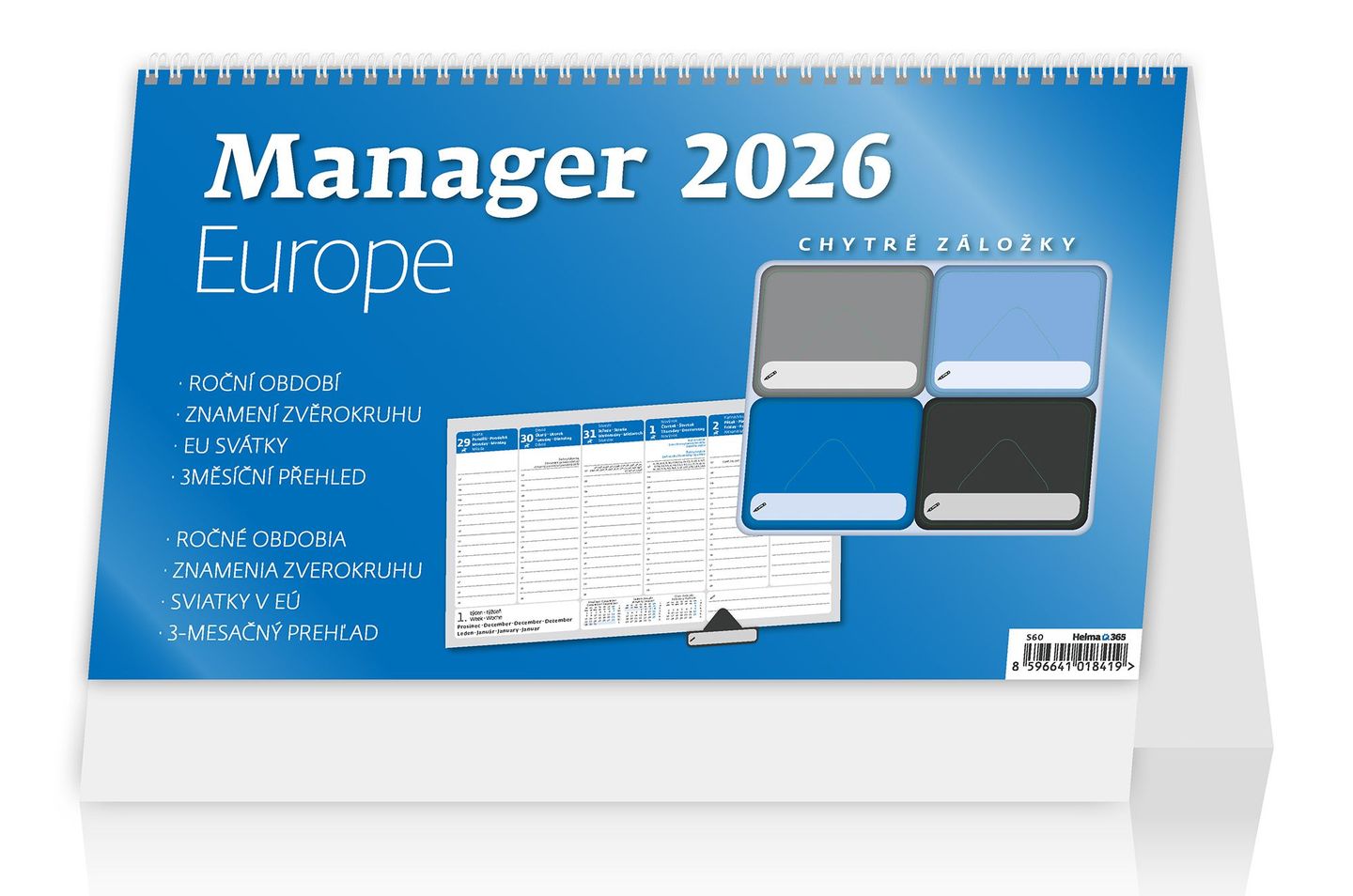 Kalendář stolní 2026 - Manager Europe