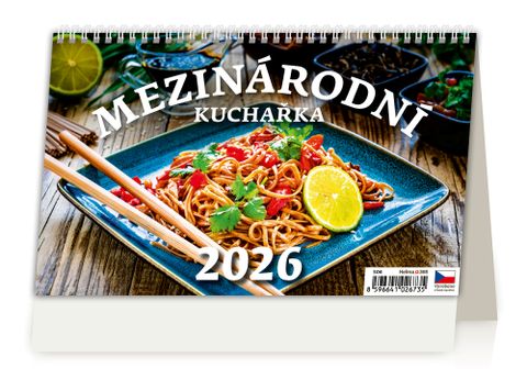 Obrázek produktu: Kalendář stolní 2026 - Mezinárodní kuchařka
