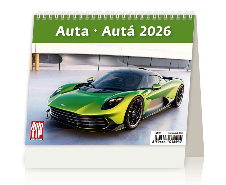 Kalendář stolní 2026 - MiniMax Auta/Autá
