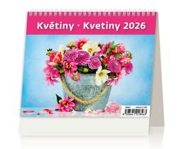 Obrázek produktu: Kalendář stolní 2026 - MiniMax Květiny/Kvetiny