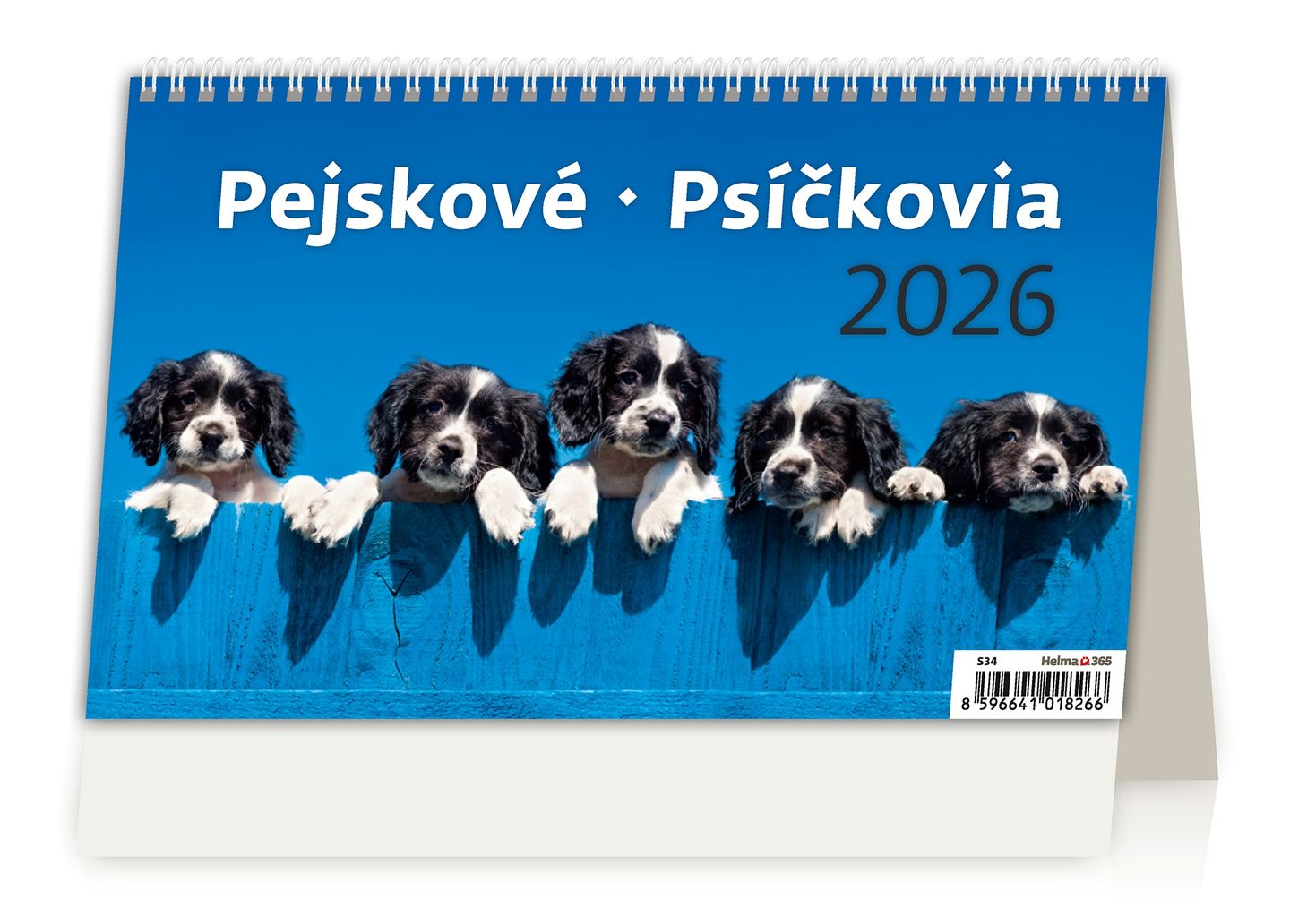 Kalendář stolní 2026 - Pejskové/Psíčkovia