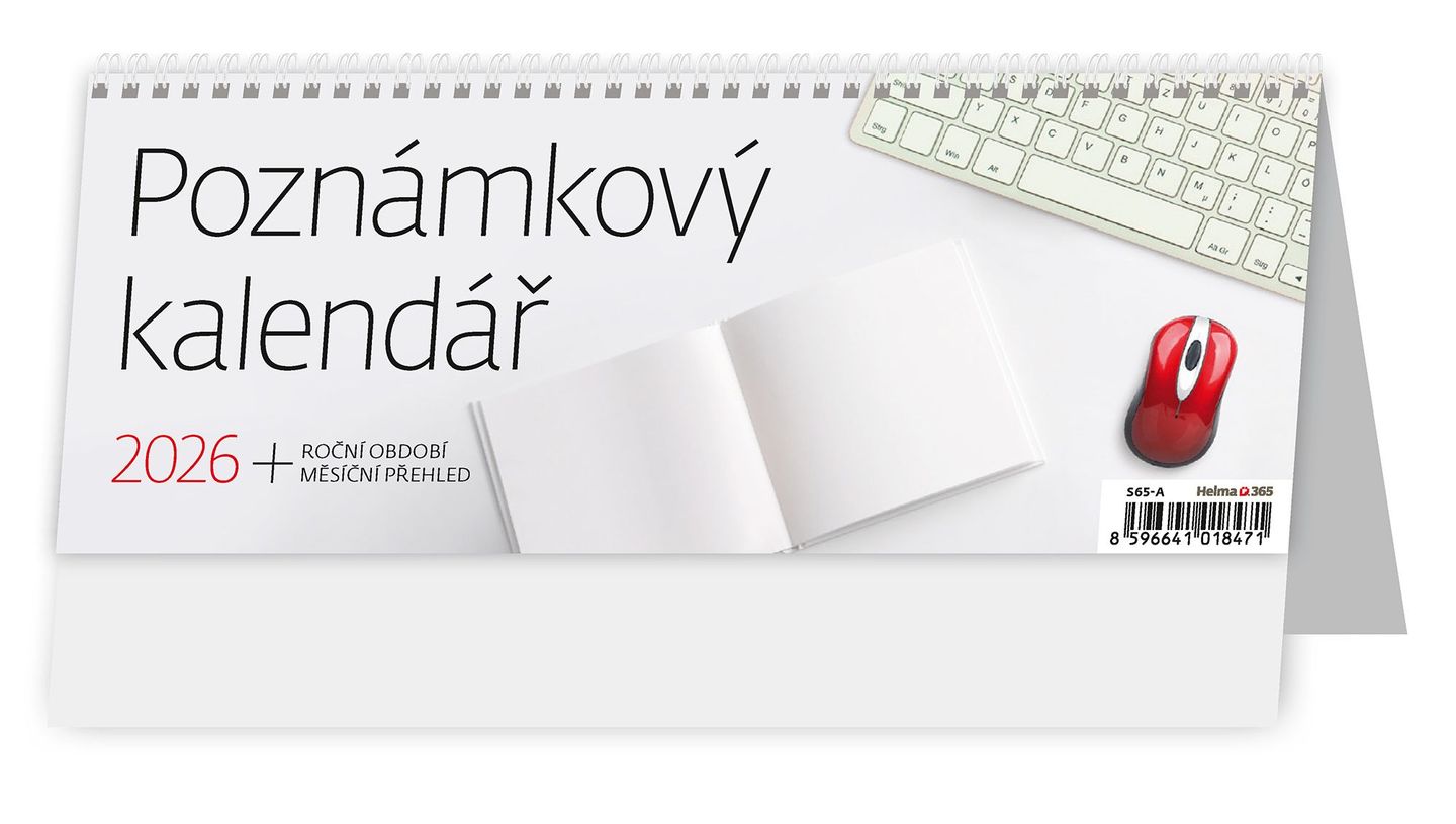 Kalendář stolní 2026 - Poznámkový kalendář