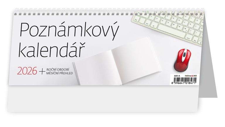 Kalendář stolní 2026 - Poznámkový kalendář