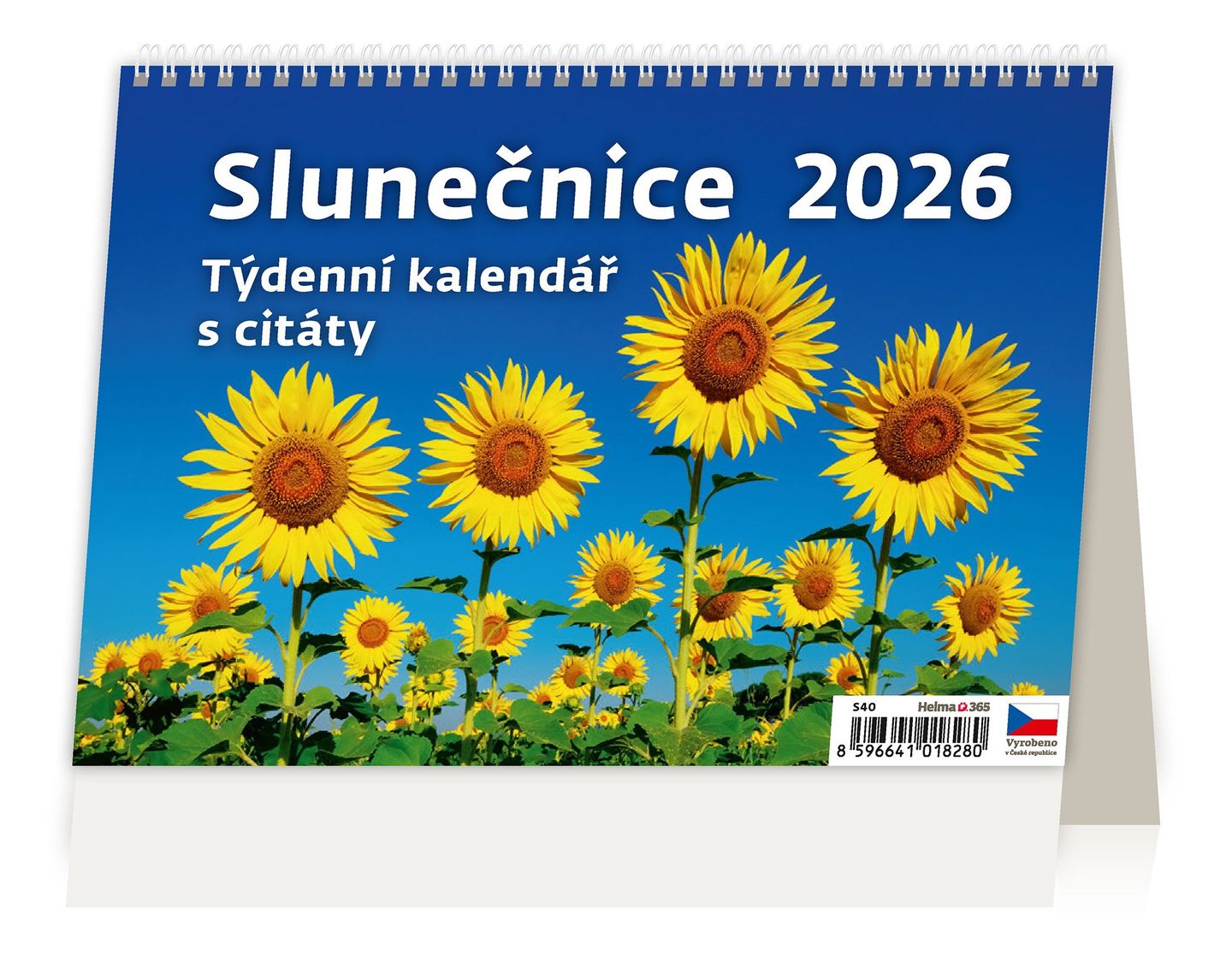Kalendář stolní 2026 - Slunečnice