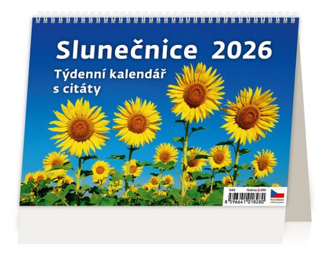 Obrázek produktu: Kalendář stolní 2026 - Slunečnice