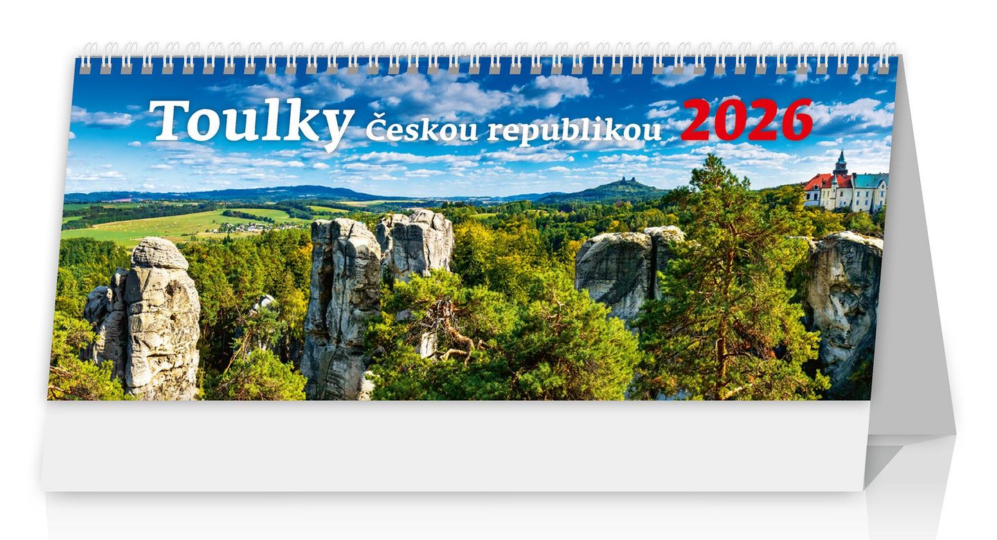 Kalendář stolní 2026 - Toulky Českou republikou NEW