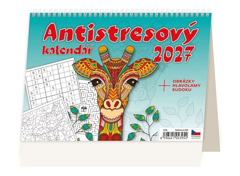 Kalendář stolní 2027 - Antistresový pracovní