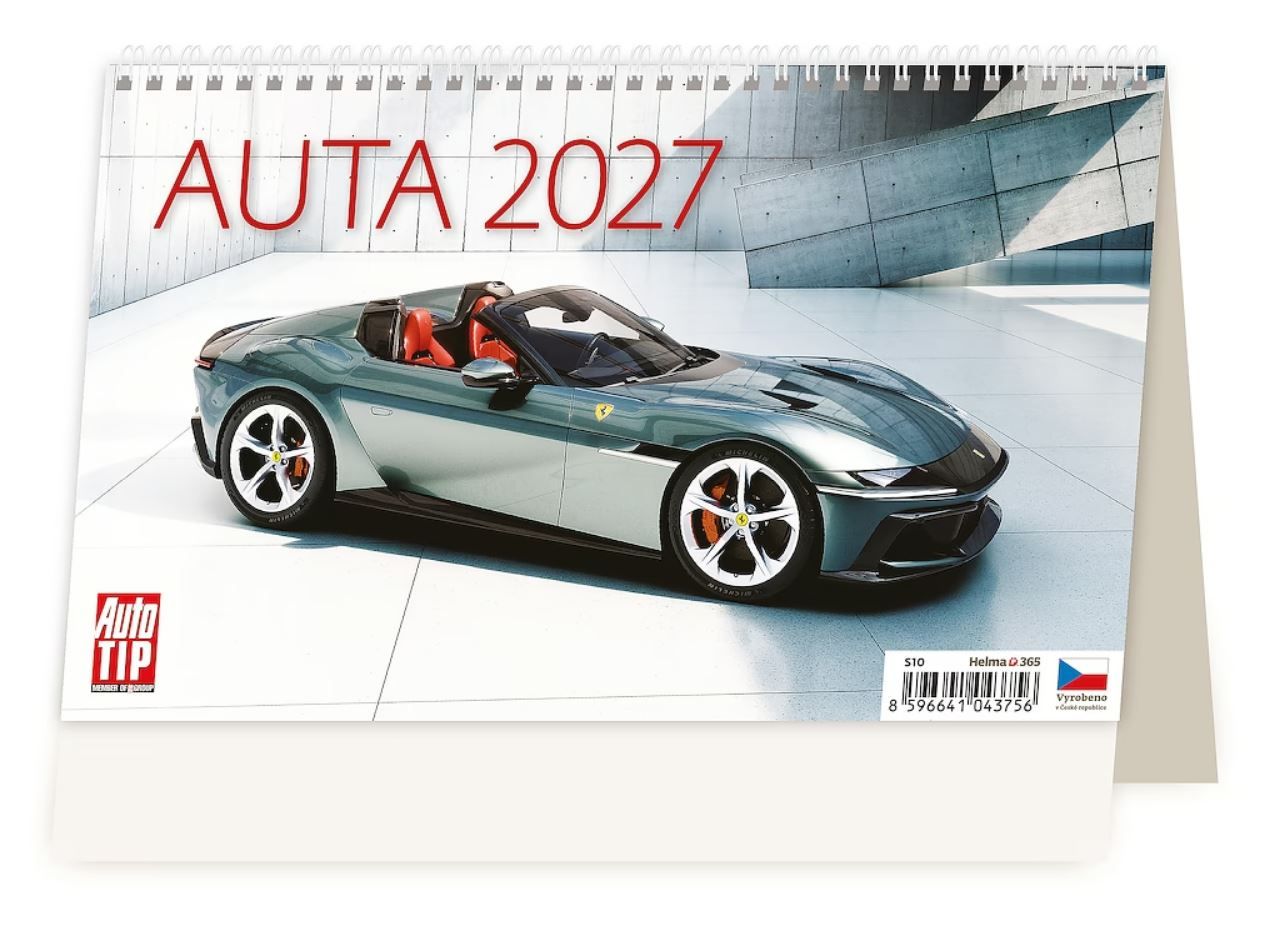 Kalendář stolní 2027 - Auta