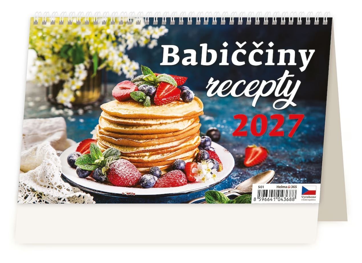 Kalendář stolní 2027 - Babiččiny recepty