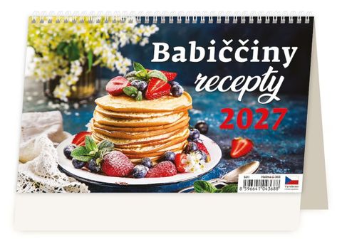 Obrázek produktu: Kalendář stolní 2027 - Babiččiny recepty