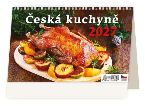 Obrázek produktu: Kalendář stolní 2027 - Česká kuchyně