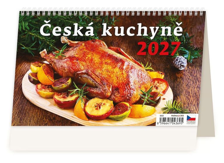 Stolní kalendář 2027 Helma Česká kuchyně