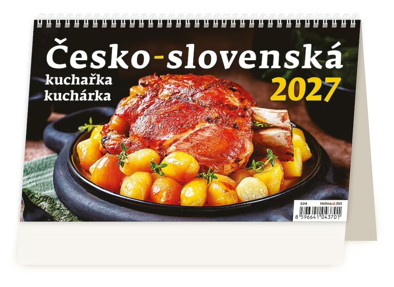 Kalendář stolní 2027 - Česko-slovenská kuchařka/kuchárka