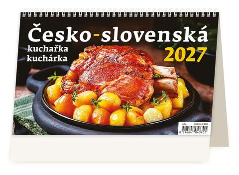 Obrázek produktu: Kalendář stolní 2027 - Česko-slovenská kuchařka/kuchárka