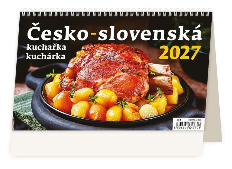 Kalendář stolní 2027 - Česko-slovenská kuchařka/kuchárka
