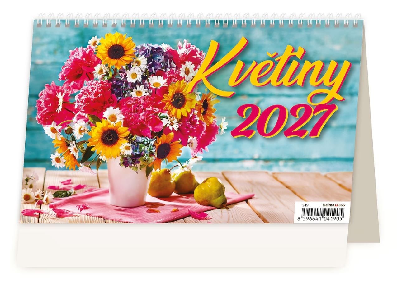 Kalendář stolní 2027 - Květiny