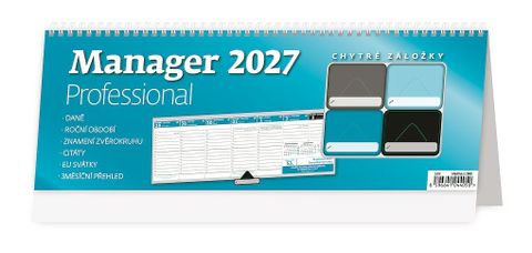 Obrázek produktu: Kalendář stolní 2027 - Manager Professional