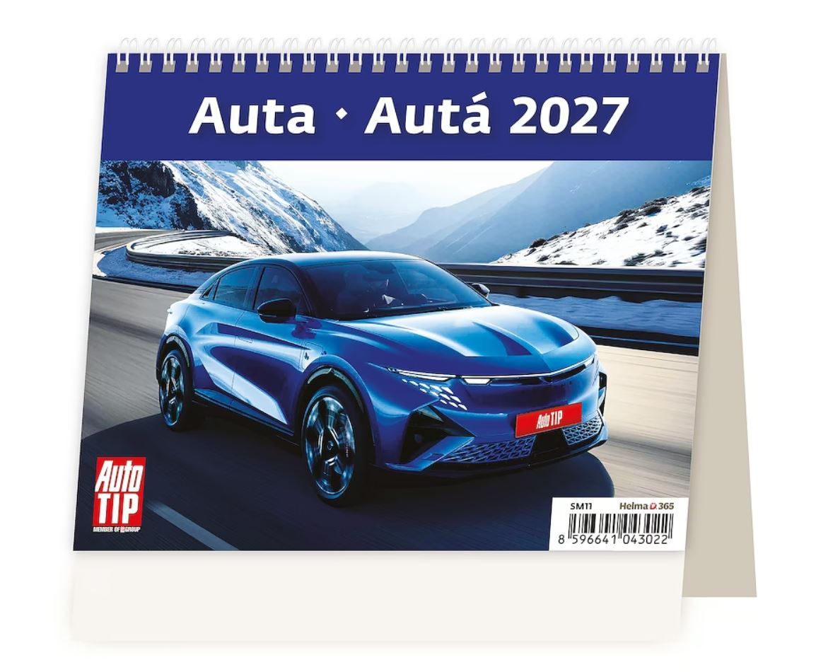 Kalendář stolní 2027 MiniMax - Auta/Autá