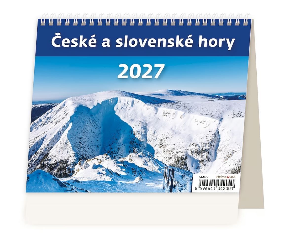 Kalendář stolní 2027 MiniMax - České a slovenské hory