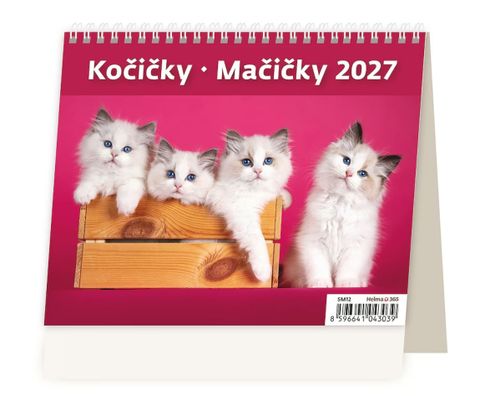 Obrázek produktu: Kalendář stolní 2027 MiniMax - Kočičky/Mačičky
