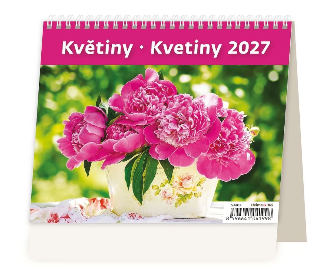 Kalendář stolní 2027 MiniMax - Květiny/Kvetiny