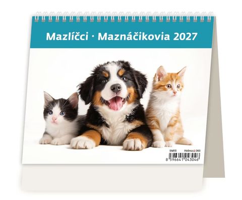 Obrázek produktu: Kalendář stolní 2027 MiniMax - Mazlíčci/Maznáčikovia