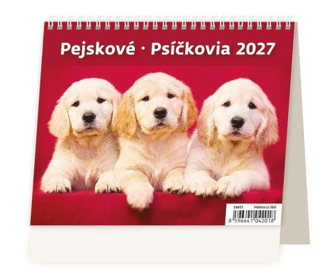 Obrázek produktu: Kalendář stolní 2027 MiniMax - Pejskové/Psíčkovia