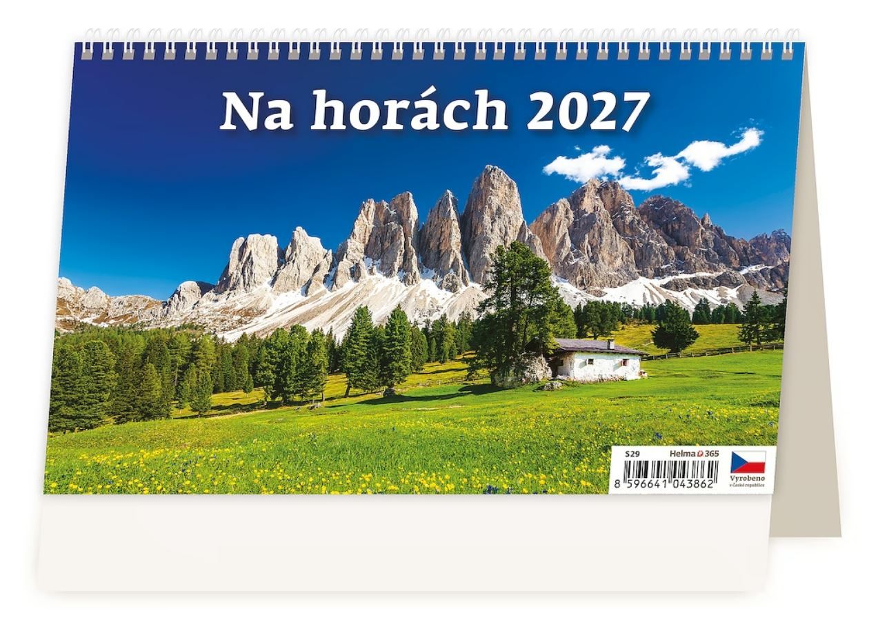 Kalendář stolní 2027 - Na horách – 14denní