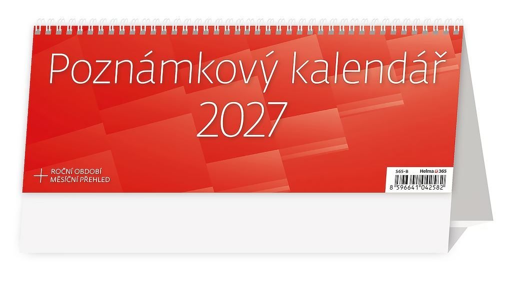 Kalendář stolní 2027 - Poznámkový kalendář OFFICE