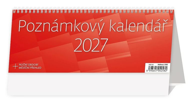 Kalendář stolní 2027 - Poznámkový kalendář OFFICE