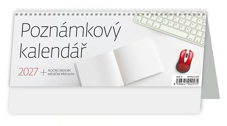 Kalendář stolní 2027 - Poznámkový kalendář