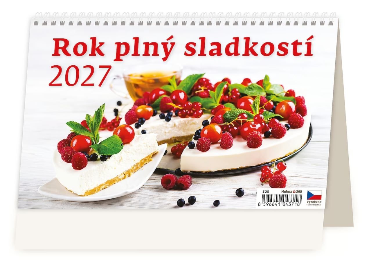 Kalendář stolní 2027 - Rok plný sladkostí