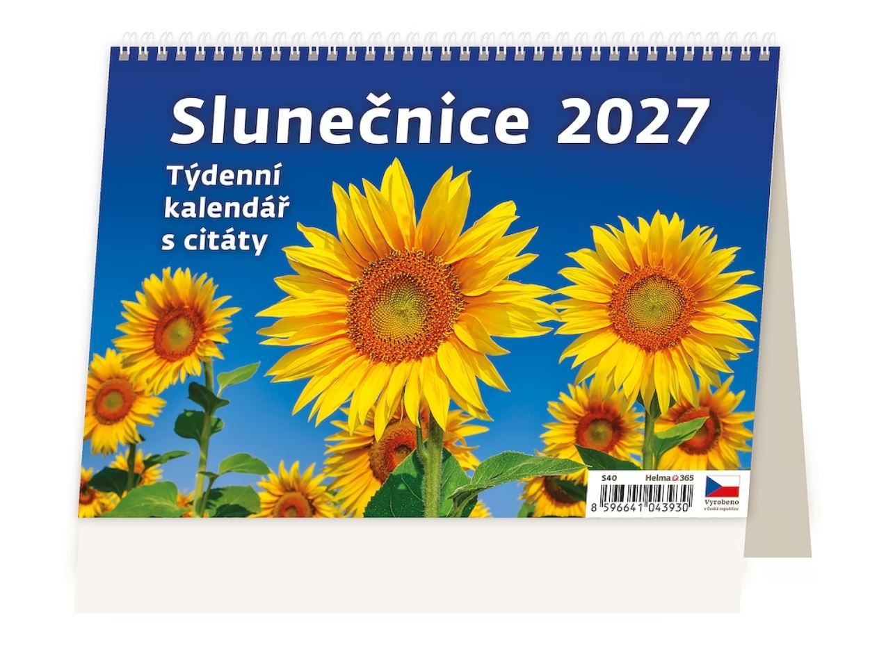 Kalendář stolní 2027 - Slunečnice