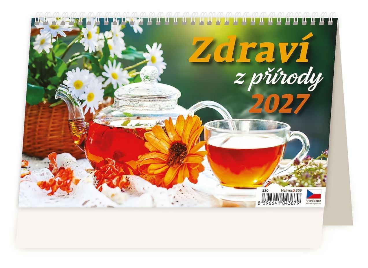 Kalendář stolní 2027 - Zdraví z přírody – 14denní