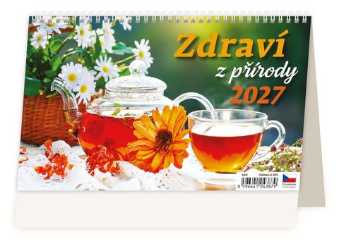 Obrázek produktu: Kalendář stolní 2027 - Zdraví z přírody – 14denní