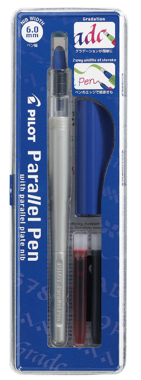 Obrázek produktu: Kaligrafické pero Pilot Parallel Pen - modrošedé
