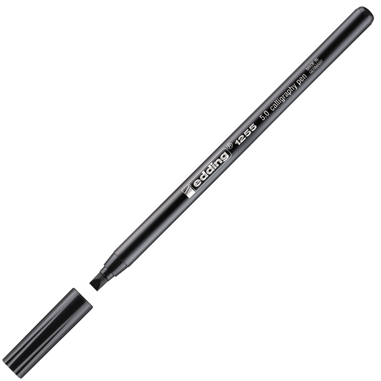 Edding Kaligrafický popisovač 1255 - černý, 5 mm VOLF kancelářské potřeby spol. s r.o.