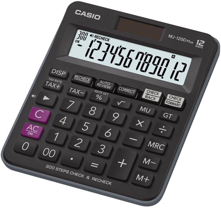 Stolní kalkulačka Casio MJ 120 D PLUS - 12místný displej