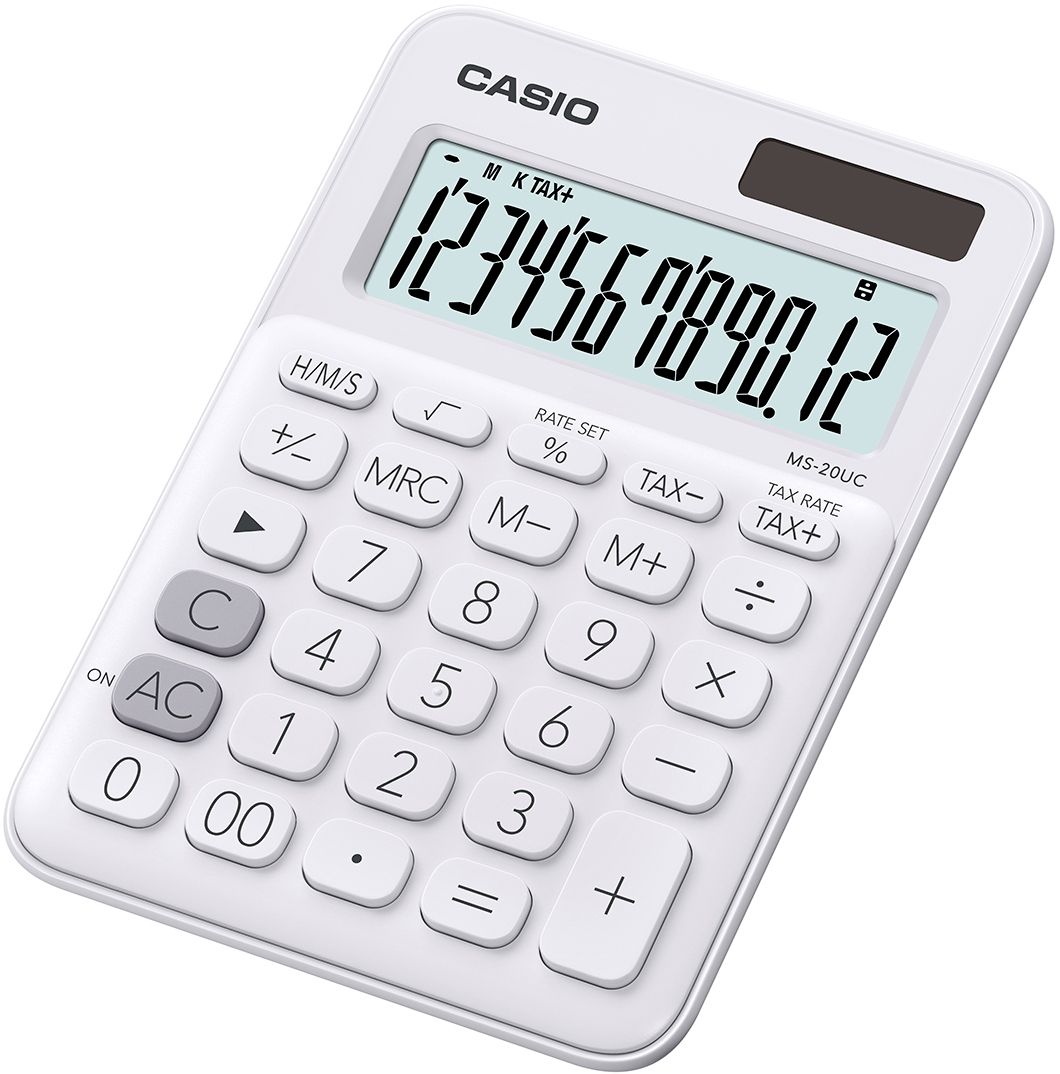 Kalkulačka Casio MS 20 UC WE - bílá