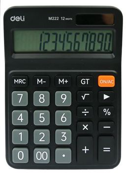 Obrázek produktu: Kalkulačka DELI EM222 kapesní - černá