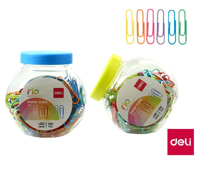 Sponky kancelářské dóza 200ks DELI E0053 DELI
