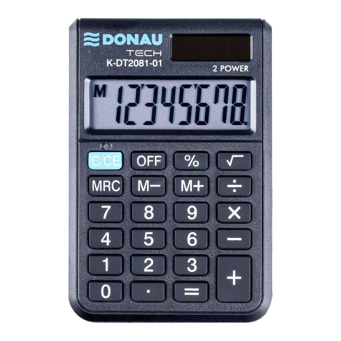 Kapesní kalkulačka Donau TECH 2081, 8místná - černá