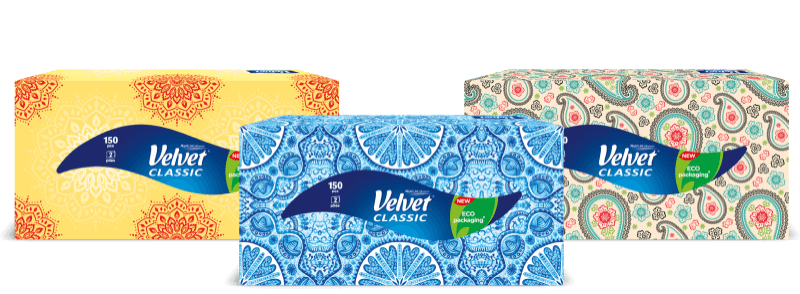 Kapesníky v krabičce 2 vrstvé 150 ks