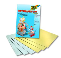 Obrázek produktu: Karton A4 , 300 g/m2 - 10 ks - barva stříbrná a zlatá