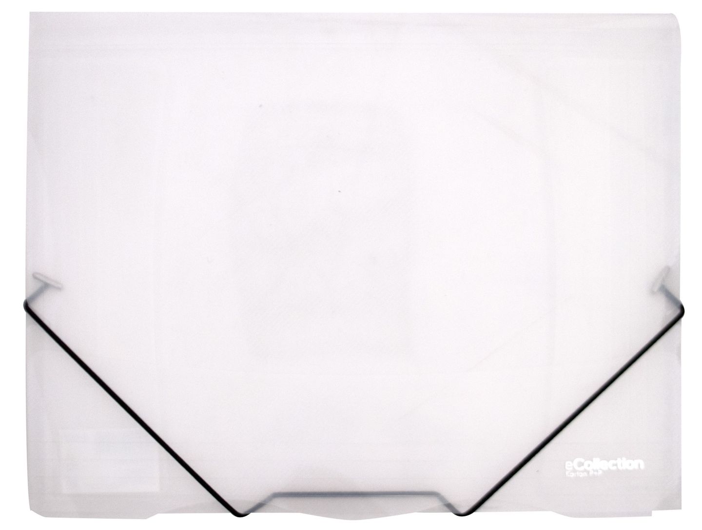 Karton PP eCollection Desky s gumou A4, PP, 3 klopy - čiré