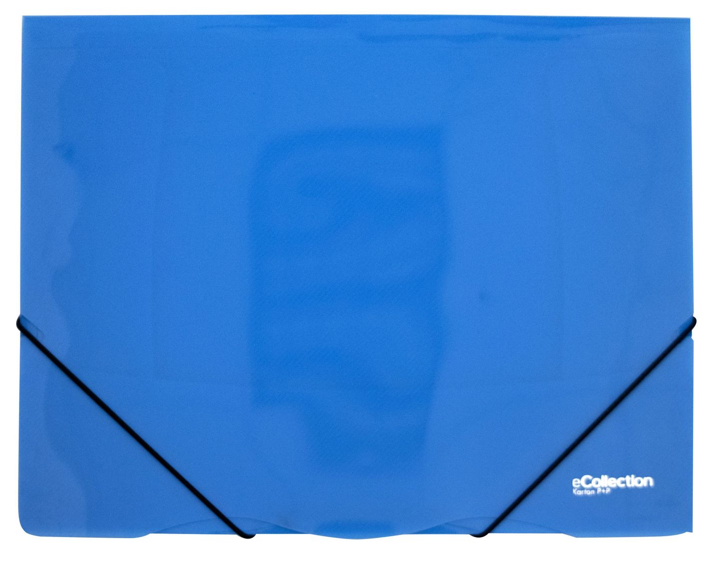 Karton PP eCollection Desky s gumou A4, PP, 3 klopy - modré