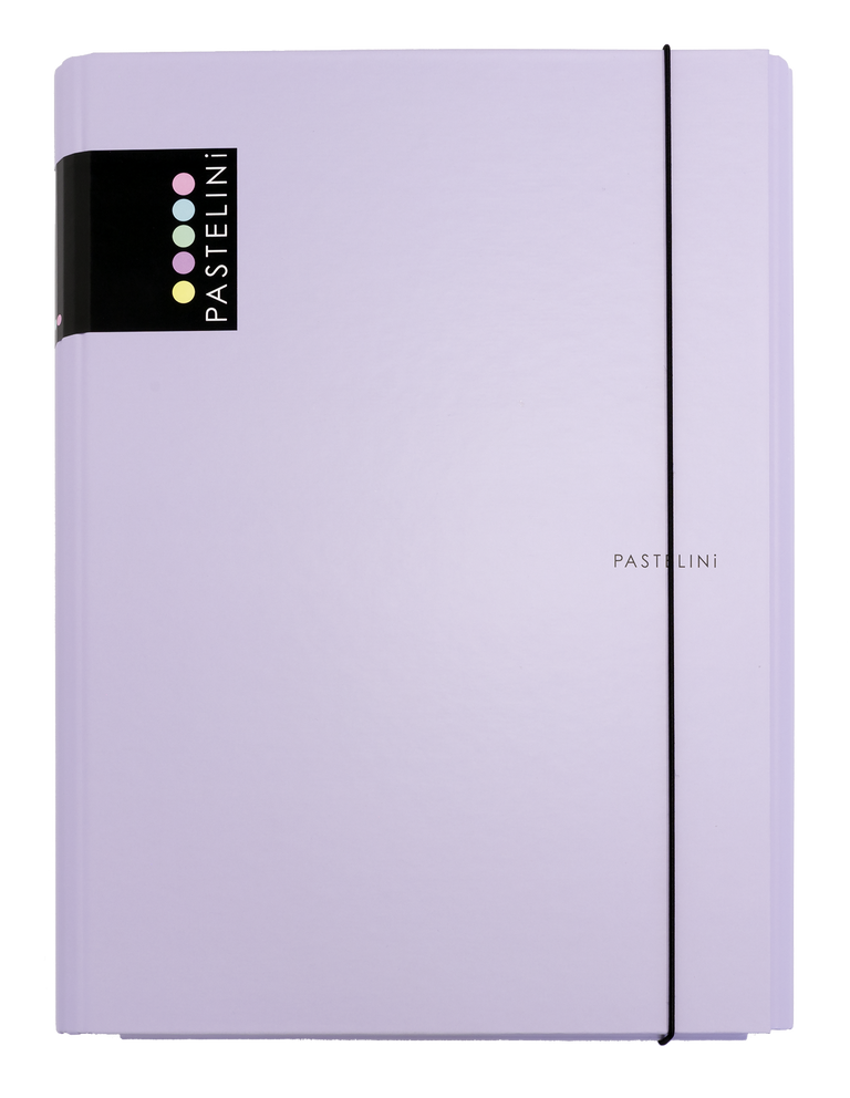 3klopé lamino desky s gumičkou PASTELINI – Fialové