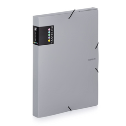 Obrázek produktu: Karton PP PASTELINi Krabice s gumou A4 PP - šedá