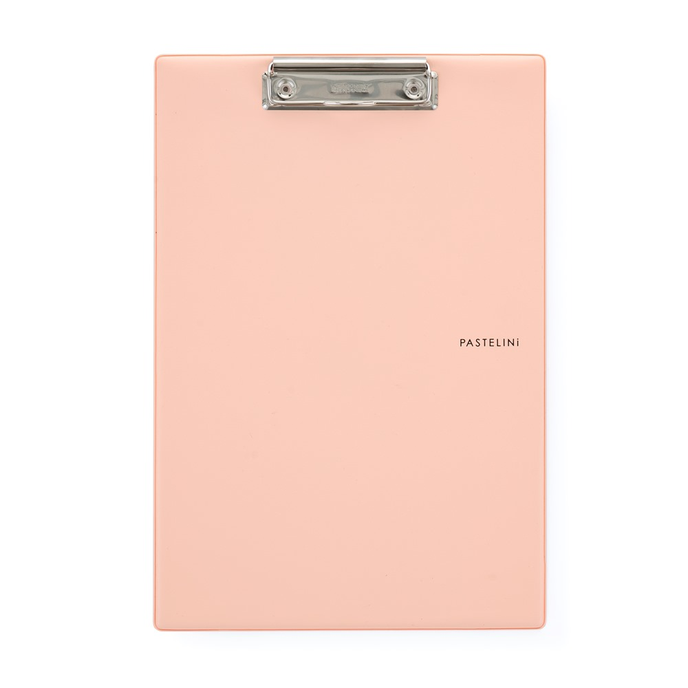 Karton PP PASTELINi Psací podložka A4 s klipem - meruňková